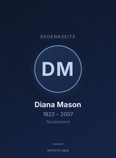 Gedenkportrait von Diana Mason