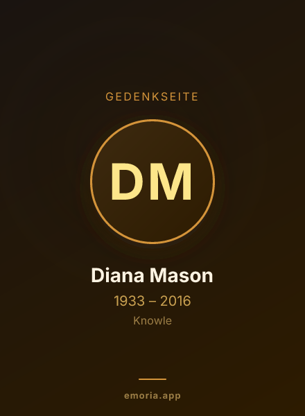 Gedenkportrait von Diana Mason