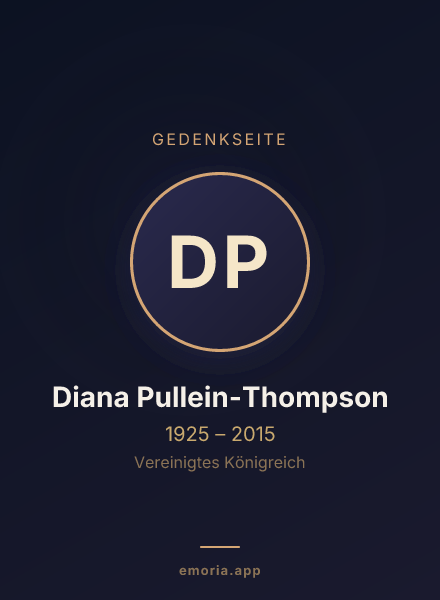Gedenkportrait von Diana Pullein-Thompson