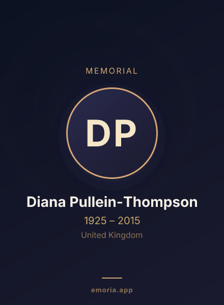 Memorial portrait of Diana Pullein-Thompson