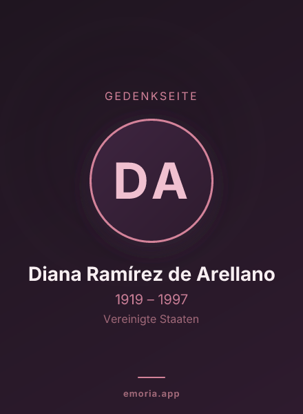 Gedenkportrait von Diana Ramírez de Arellano