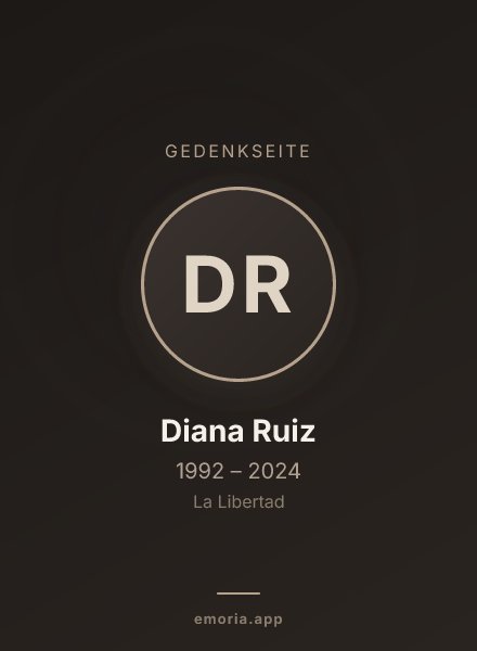 Gedenkportrait von Diana Ruiz