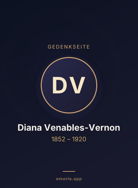 Gedenkportrait von Diana Venables-Vernon