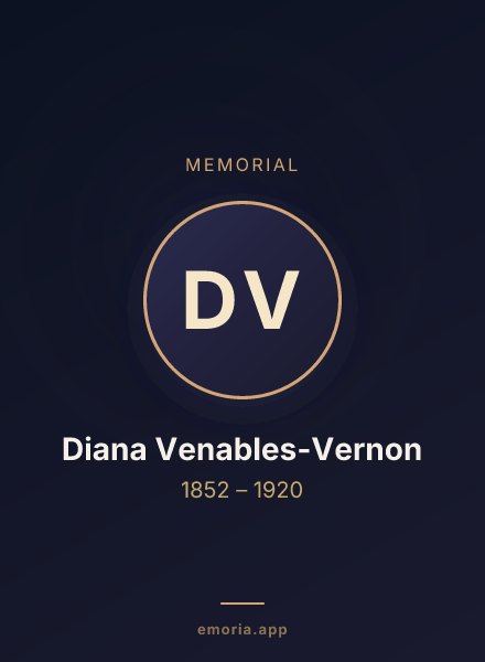 Memorial portrait of Diana Venables-Vernon