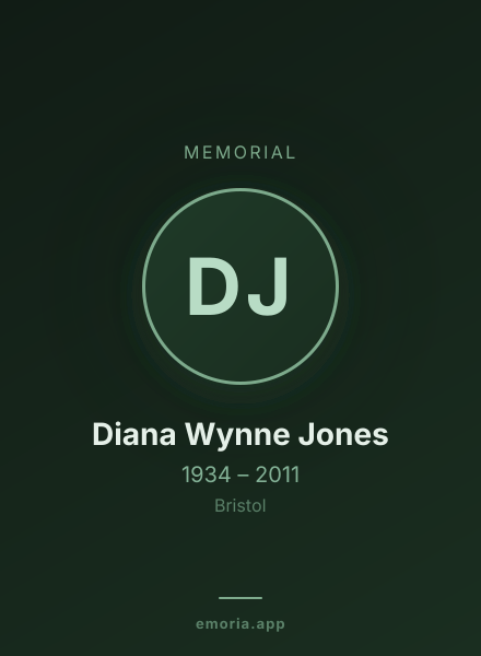 Memorial portrait of Diana Wynne Jones