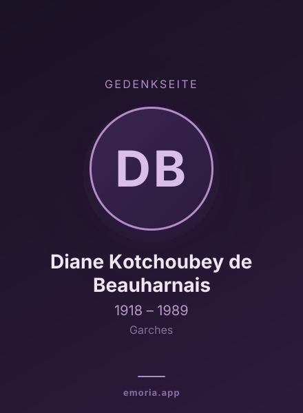 Gedenkportrait von Diane Kotchoubey de Beauharnais