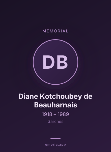 Memorial portrait of Diane Kotchoubey de Beauharnais