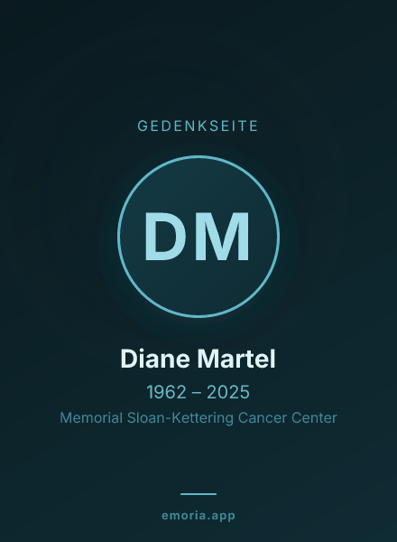 Gedenkportrait von Diane Martel