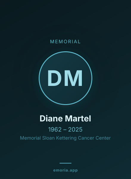 Memorial portrait of Diane Martel