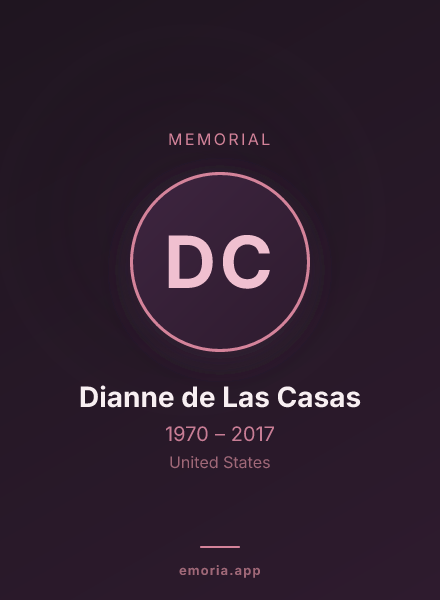Memorial portrait of Dianne de Las Casas