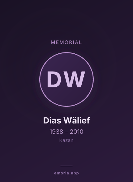 Memorial portrait of Dias Wälief
