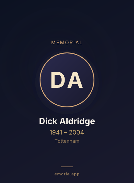 Memorial portrait of Dick Aldridge