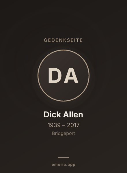 Gedenkportrait von Dick Allen