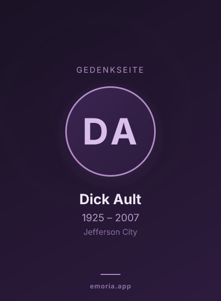 Gedenkportrait von Dick Ault