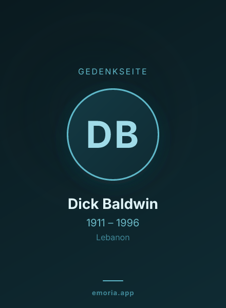 Gedenkportrait von Dick Baldwin