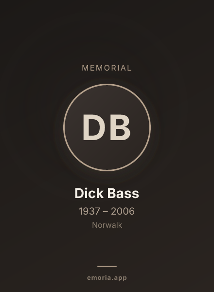 Memorial portrait of Dick Bass