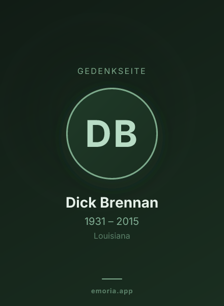 Gedenkportrait von Dick Brennan