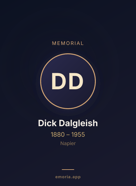 Memorial portrait of Dick Dalgleish