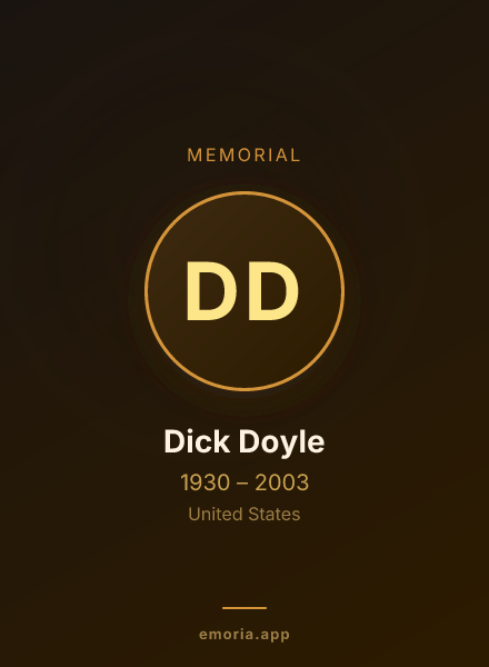 Memorial portrait of Dick Doyle