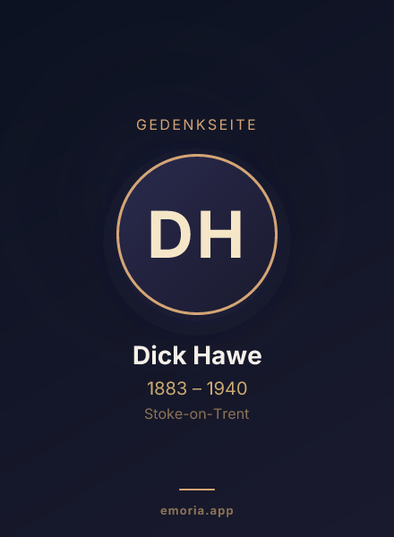 Gedenkportrait von Dick Hawe