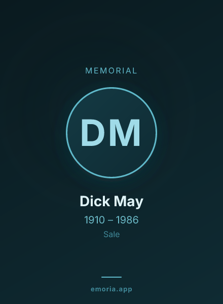 Memorial portrait of Dick May
