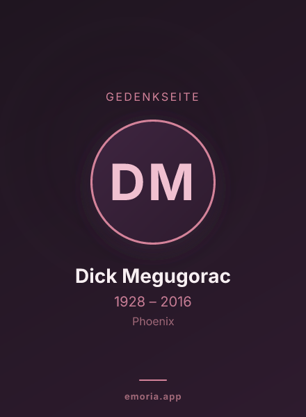 Gedenkportrait von Dick Megugorac