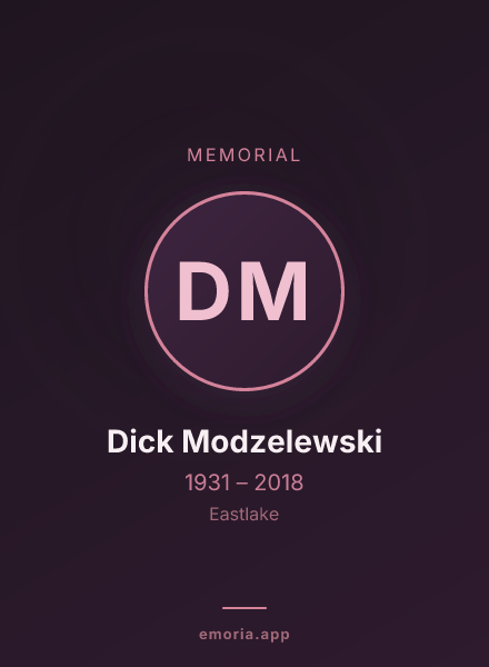 Memorial portrait of Dick Modzelewski