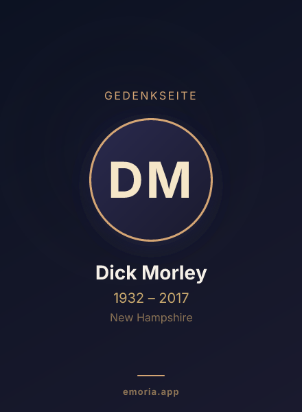 Gedenkportrait von Dick Morley