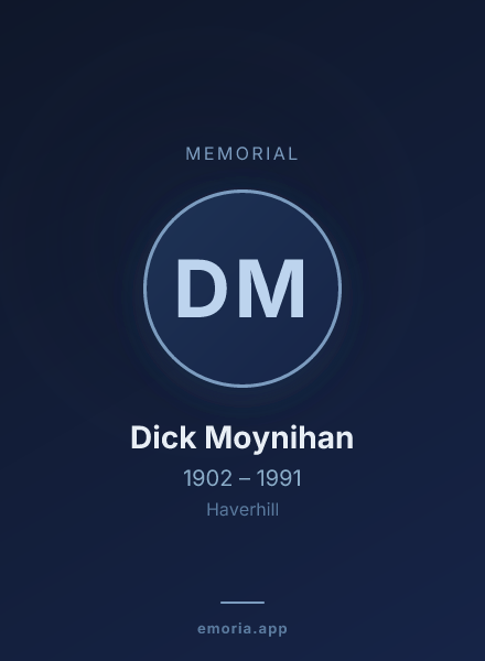 Memorial portrait of Dick Moynihan