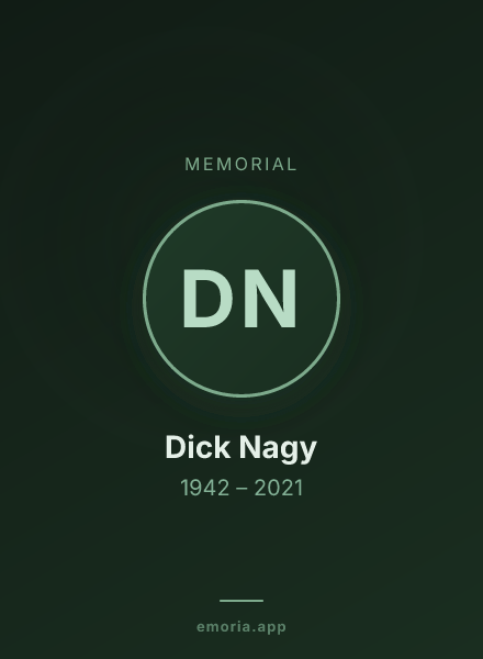 Memorial portrait of Dick Nagy