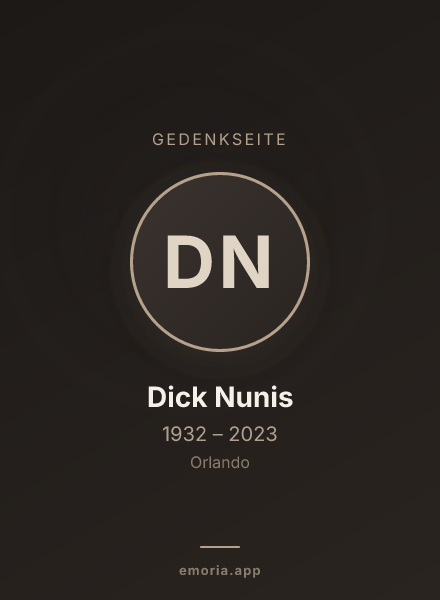 Gedenkportrait von Dick Nunis