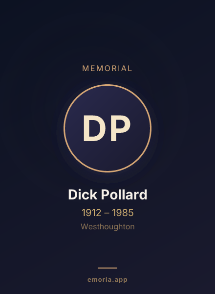 Memorial portrait of Dick Pollard