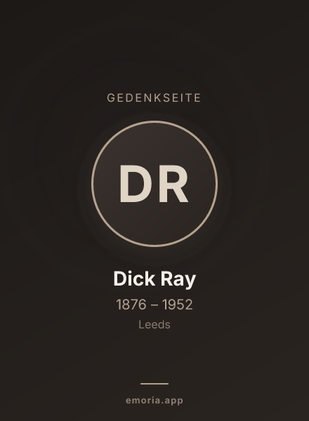 Gedenkportrait von Dick Ray