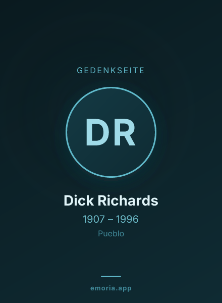Gedenkportrait von Dick Richards