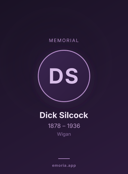 Memorial portrait of Dick Silcock