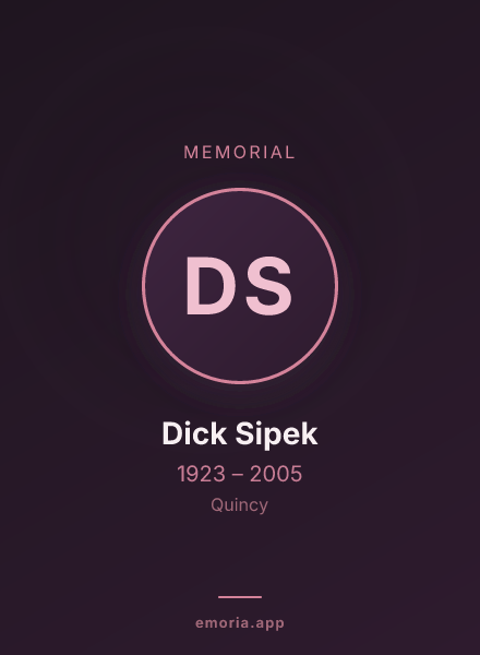 Memorial portrait of Dick Sipek