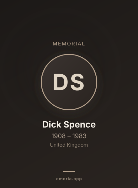 Memorial portrait of Dick Spence
