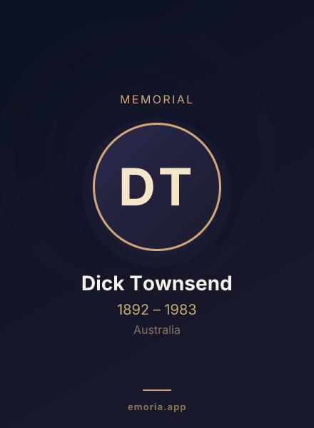 Memorial portrait of Dick Townsend