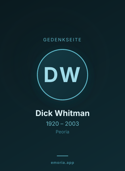 Gedenkportrait von Dick Whitman