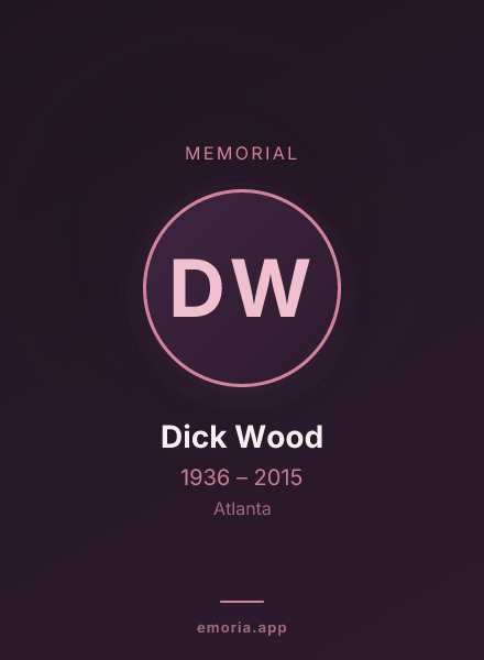 Memorial portrait of Dick Wood