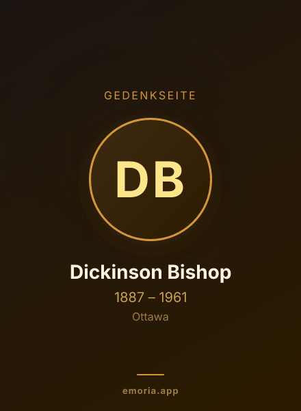 Gedenkportrait von Dickinson Bishop