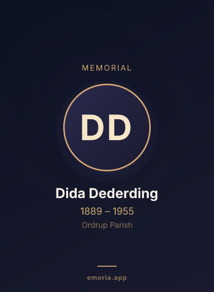 Memorial portrait of Dida Dederding