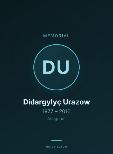 Memorial portrait of Didargylyç Urazow