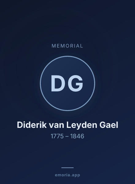 Memorial portrait of Diderik van Leyden Gael