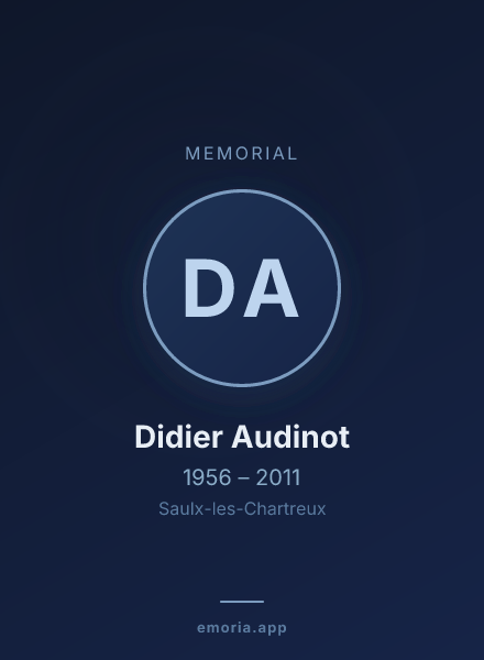 Memorial portrait of Didier Audinot
