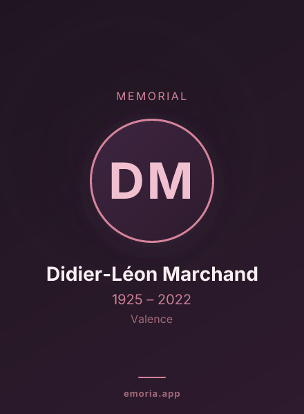 Memorial portrait of Didier-Léon Marchand