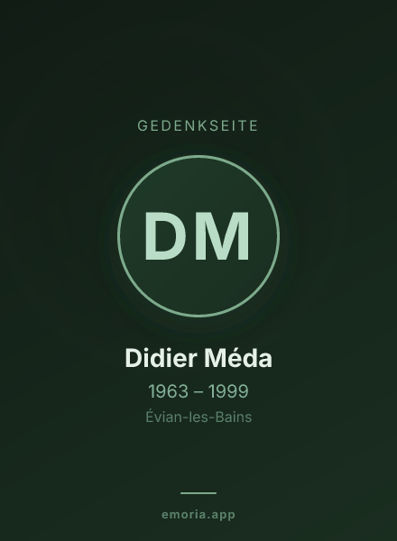 Gedenkportrait von Didier Méda