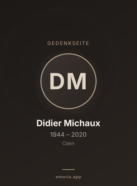 Gedenkportrait von Didier Michaux