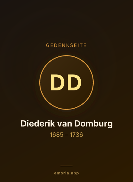 Gedenkportrait von Diederik van Domburg