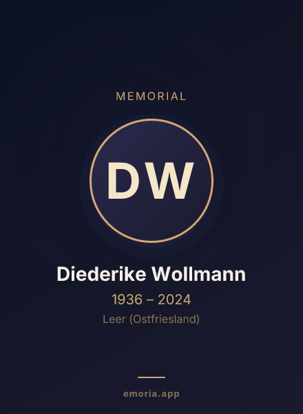 Memorial portrait of Diederike Wollmann